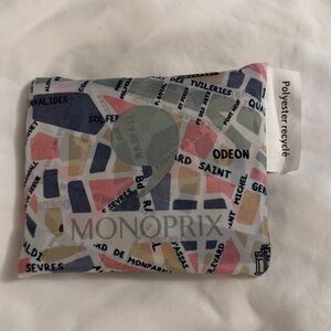 Monoprix Paris Street Map Shopping Bag NWT